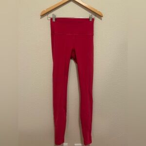 Lululemon Wunder Train Magenta leggings